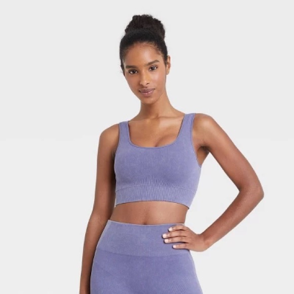Joylab | Ribbed Seamless Bra - Purple